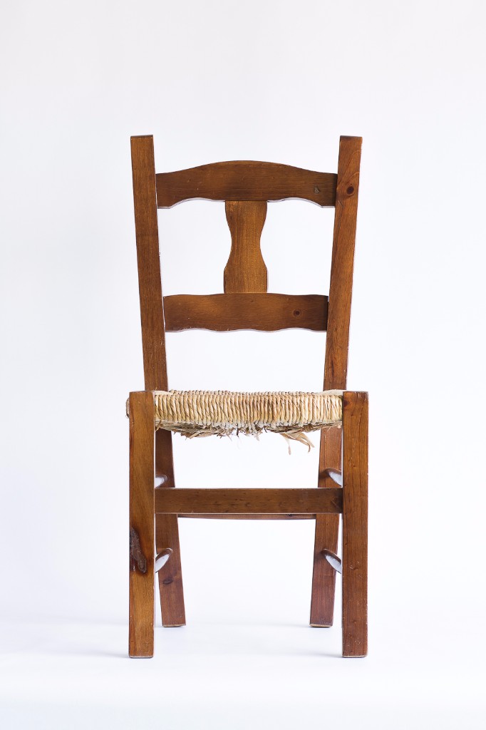 Antig&uuml;edades: SILLA DE BODEGA ASIENTO DE ANEA - Foto 2