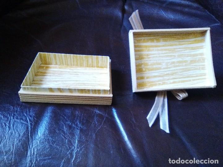 Antig&uuml;edades: Cajita hecha con palitos de madera. - Foto 4