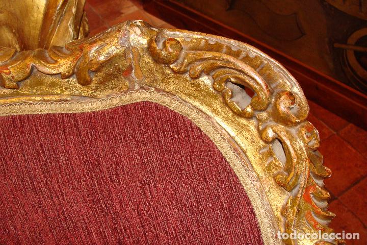 Antigüedades: Sofá dorado tallado - Siglo XX - Foto 8 - 103672723