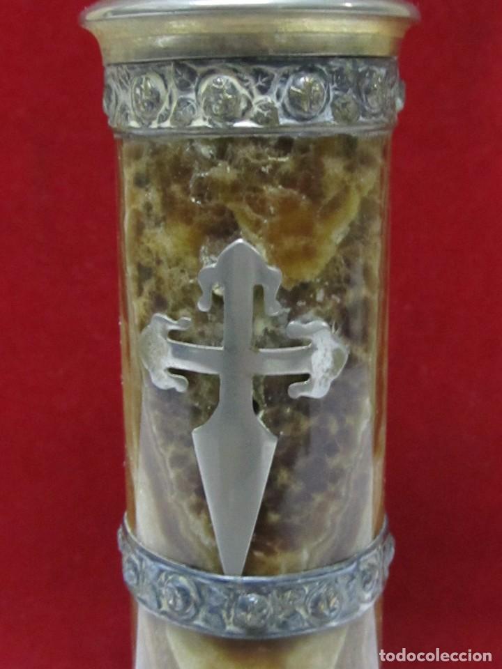 Antig&uuml;edades: FIGURA DE PLATA DE LA VIRGEN CON PIE DE M&Aacute;RMOL - Foto 3