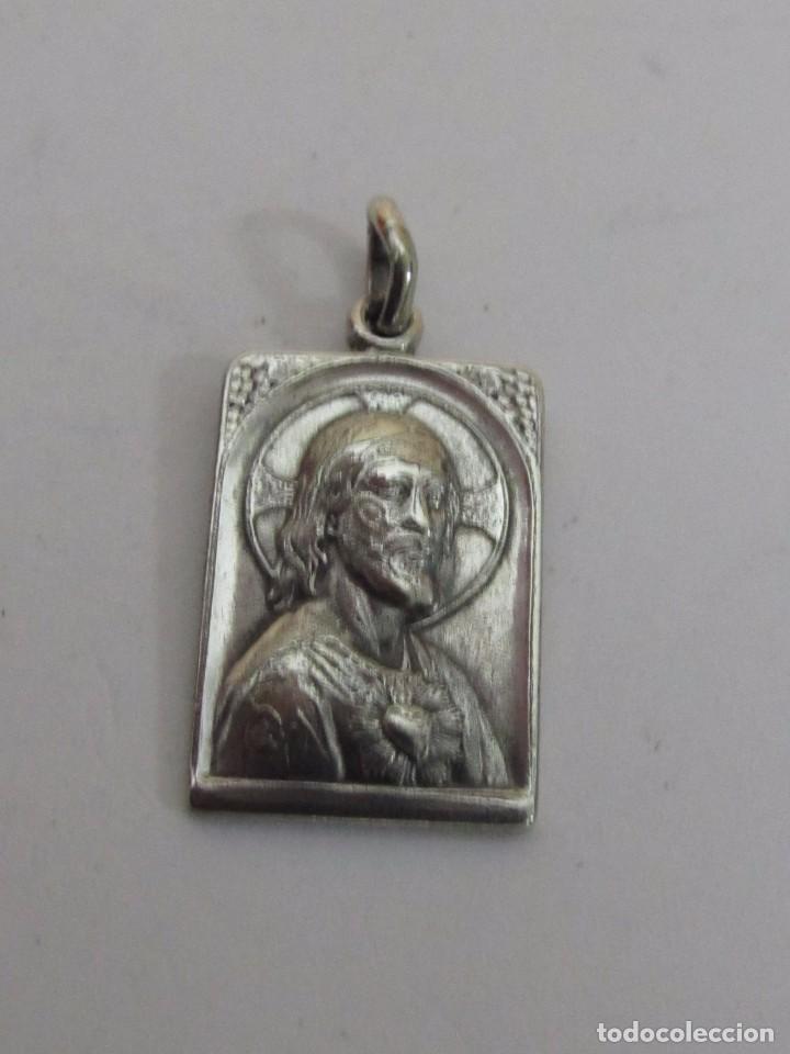 Antig&uuml;edades: MEDALLA DE PLATA DE JES&Uacute;S - Foto 1