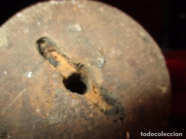 Antig&uuml;edades: cono de hilatura de madera - Foto 3