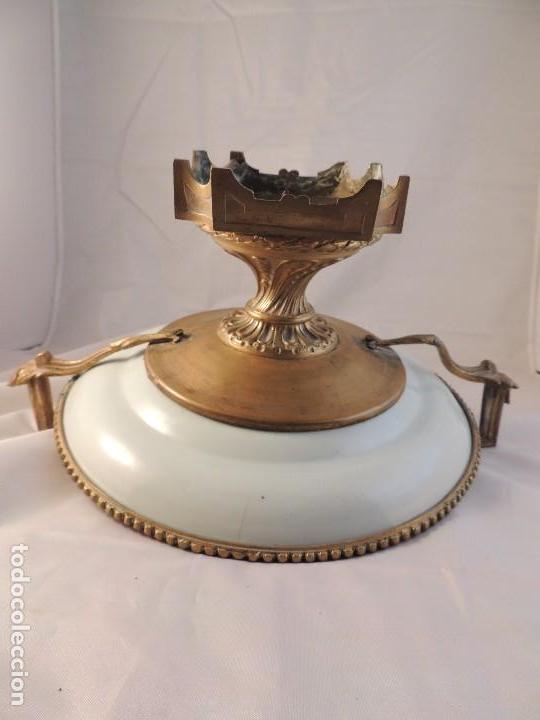 Antig&uuml;edades: ANTIGUO CENTRO DE MESA CANTON CON ENGARCES EN BRONCE - Foto 11