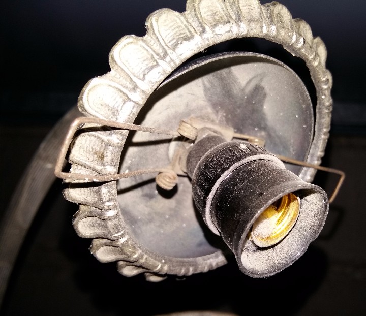 Antig&uuml;edades: Lampara de techo de 8 brazos, incompleta - Foto 5