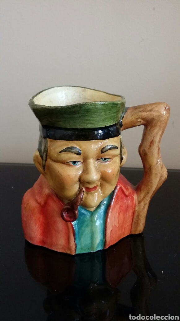 Antig&uuml;edades: Antigua jarra estilo Toby Jug - Foto 1