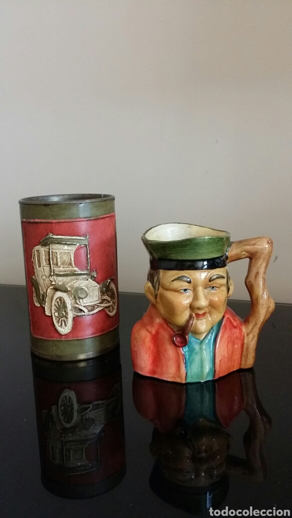 Antig&uuml;edades: Antigua jarra estilo Toby Jug - Foto 3