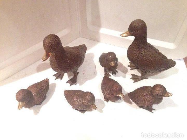 Antig&uuml;edades: Conjunto de patos en Bronce - Foto 2