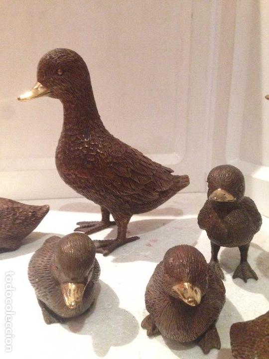 Antig&uuml;edades: Conjunto de patos en Bronce - Foto 3