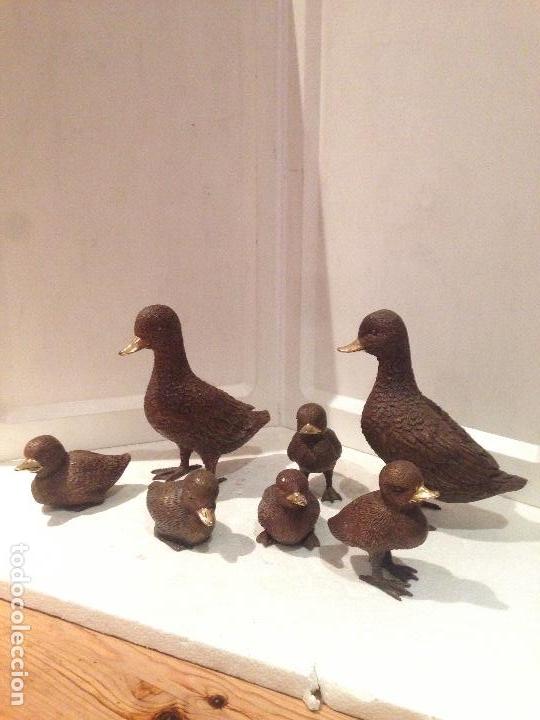 Antig&uuml;edades: Conjunto de patos en Bronce - Foto 1
