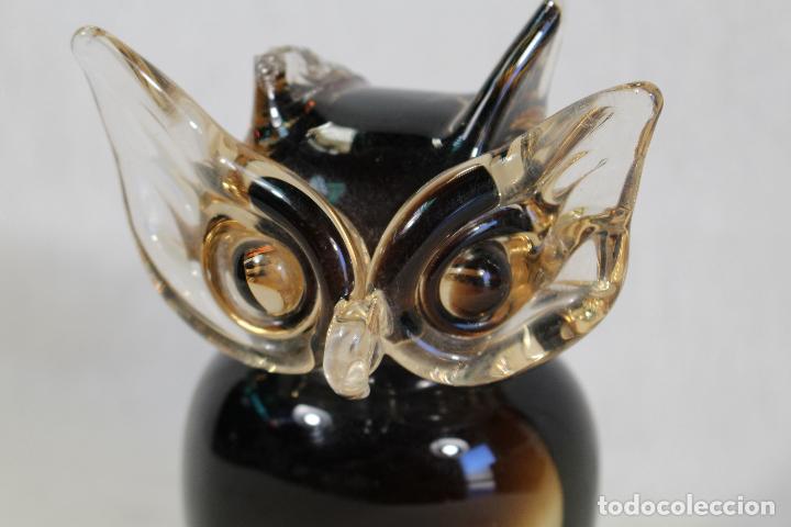 Antig&uuml;edades: buho en cristal de murano - Foto 3