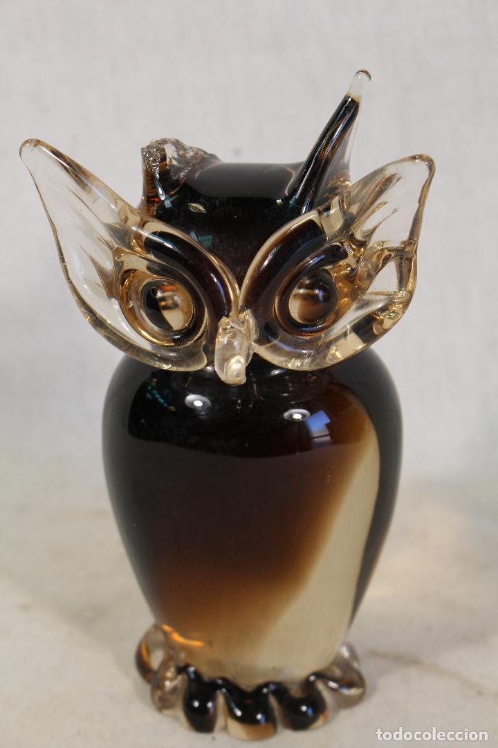 Antig&uuml;edades: buho en cristal de murano - Foto 6