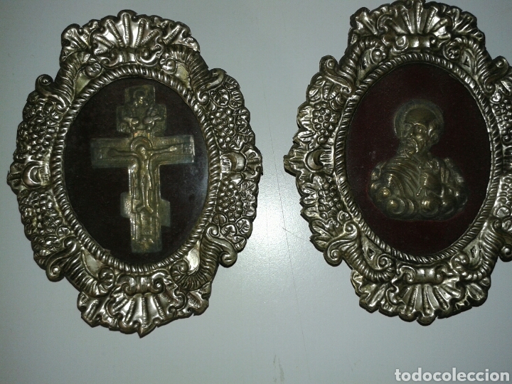 Antig&uuml;edades: DOS RELICARIOS EN ALPACAR PLATEADA - Foto 1