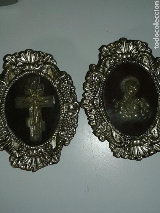 Antig&uuml;edades: DOS RELICARIOS EN ALPACAR PLATEADA - Foto 5