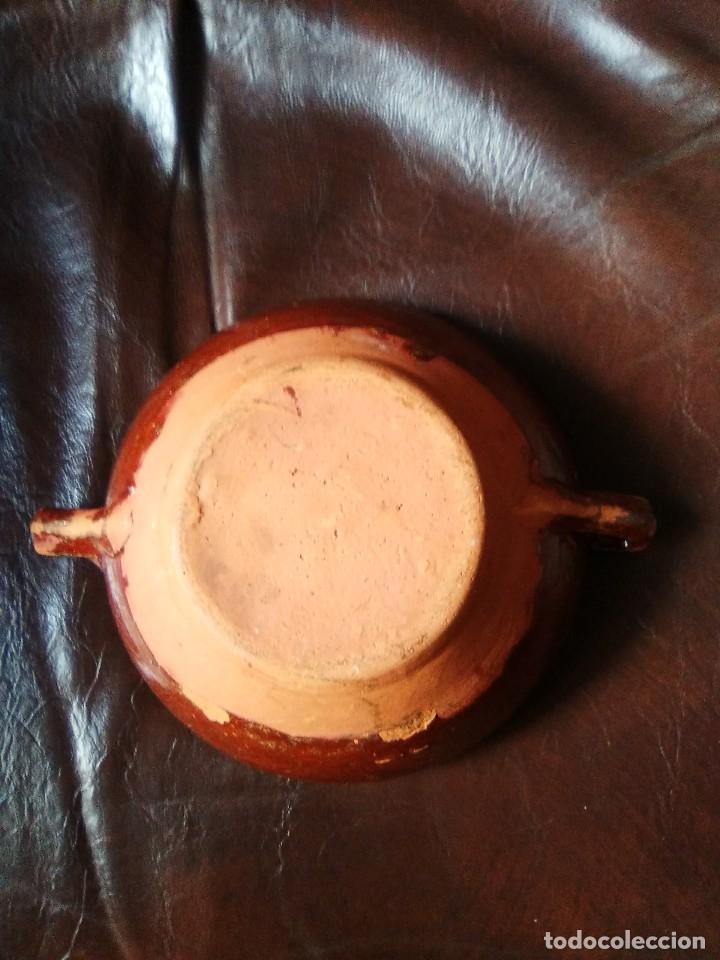 Antig&uuml;edades: Taz&oacute;n de barro cocido y vidriado. - Foto 3