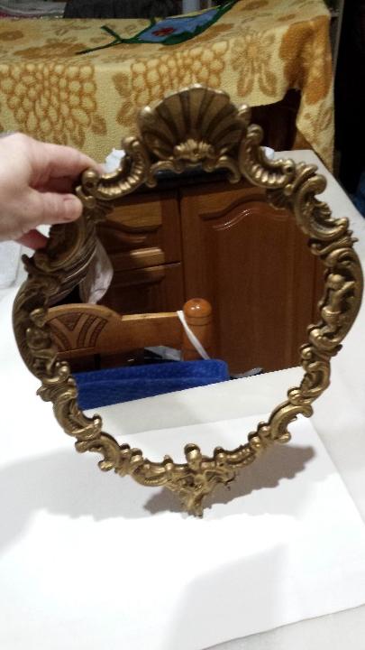 Antig&uuml;edades: Espejo de bronce,parece bronce. - Foto 7