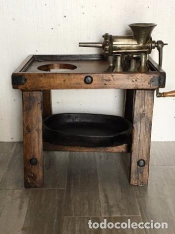 Antig&uuml;edades: MESA CON M&Aacute;QUINA CHORICERA - Foto 1