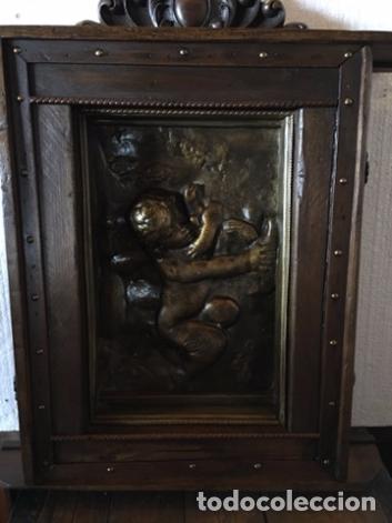Antig&uuml;edades: HORNACINA CON ANGELITO EN RELIEVE- - Foto 3