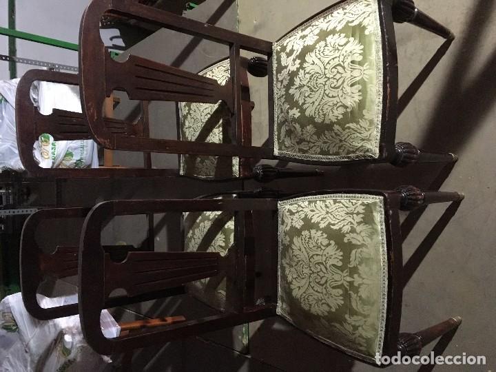 Antig&uuml;edades: CONJUNTO DE SILLAS Y MESA - Foto 1