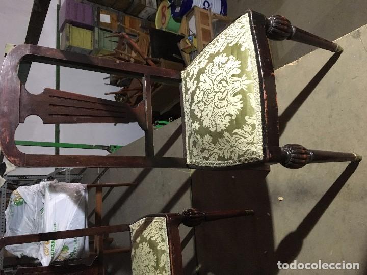 Antig&uuml;edades: CONJUNTO DE SILLAS Y MESA - Foto 2