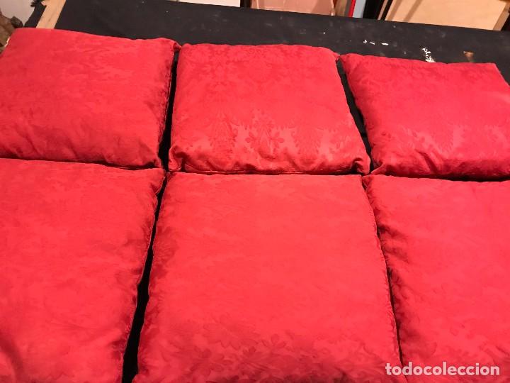 Oggetti Antichi: 7 cojines en brocado de algodon, 40x40
