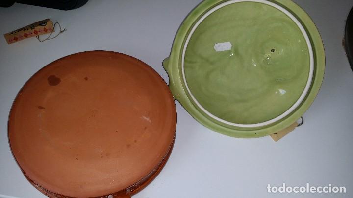 Antig&uuml;edades: cer&agrave;micas Arcola, olla y tapa de pato, Manises - Foto 8