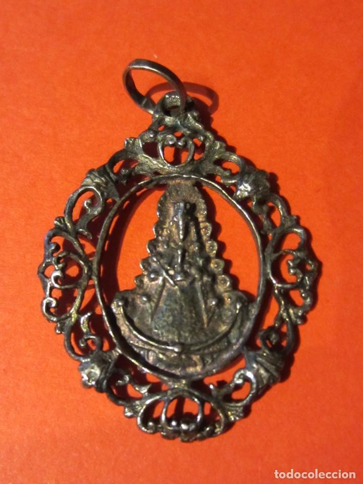 Medalla virgen del rocio . plata contrastes. - Vendido en Venta Directa