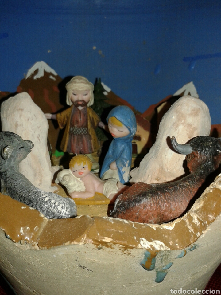 Antig&uuml;edades: ANTIGUO CANTARO CON BELEN EN INTERIOR - Foto 5