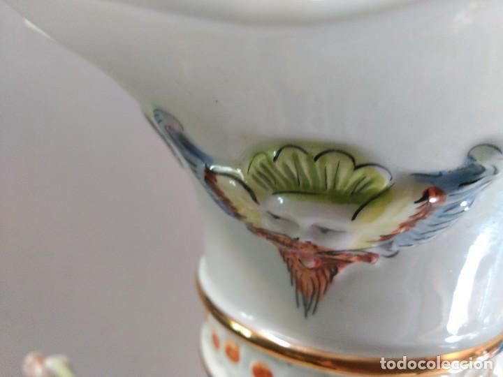 Antig&uuml;edades: JARRON DE PORCELANA CAPODIMONTE - Foto 7