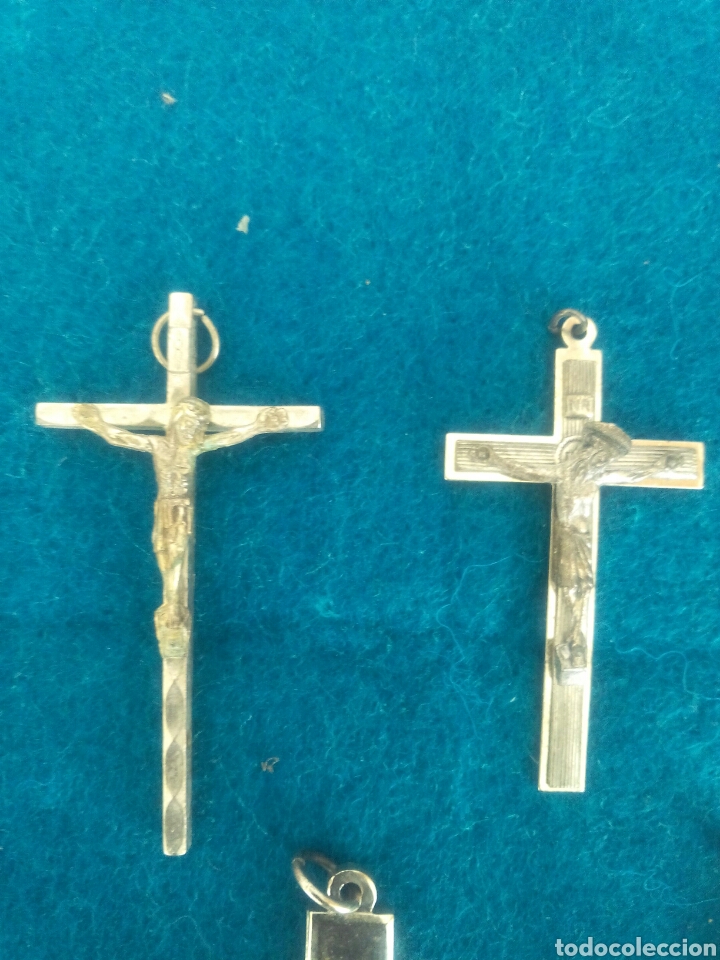 Antig&uuml;edades: LOTE DE 8 CRUCIFIJOS - Foto 3