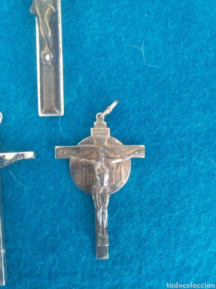 Antig&uuml;edades: LOTE DE 8 CRUCIFIJOS - Foto 8