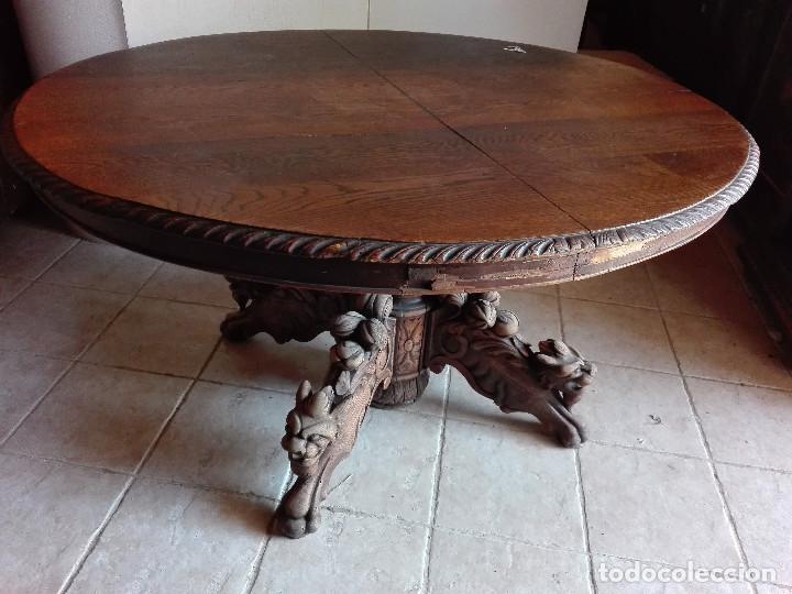 Antig&uuml;edades: MESA OVALADA, ESTILO RENACIMIENTO - Foto 1