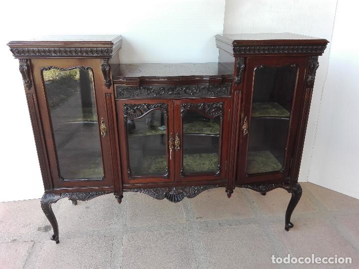 Antig&uuml;edades: EXPOSITOR, DE CAOBA DEL SIGLO XIX - Foto 1
