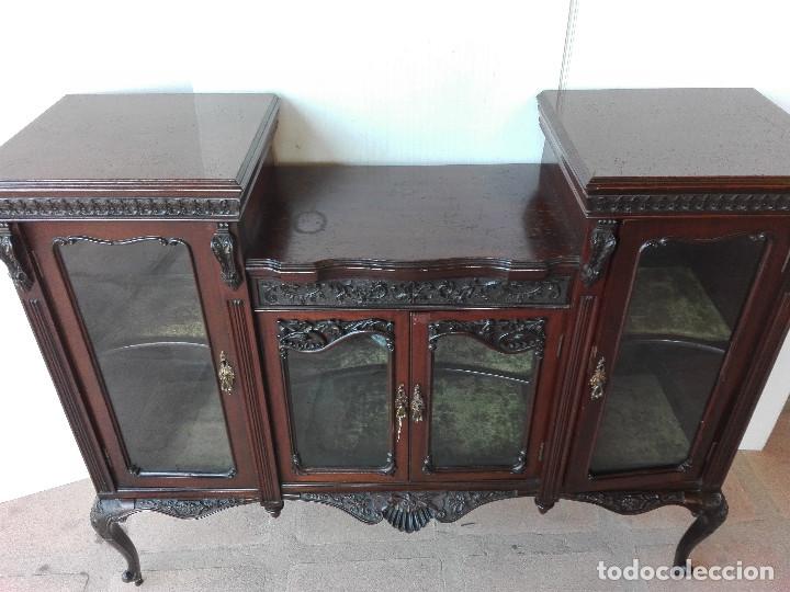 Antig&uuml;edades: EXPOSITOR, DE CAOBA DEL SIGLO XIX - Foto 3