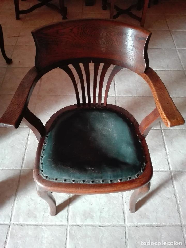 Antig&uuml;edades: SILLON DE DESPACHO, ROBLE, CERCA DE 1.900 - Foto 1