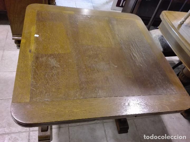 Antig&uuml;edades: MESA DE COMEDOR EN ROBLE, CERCA DE 1.920 - Foto 3