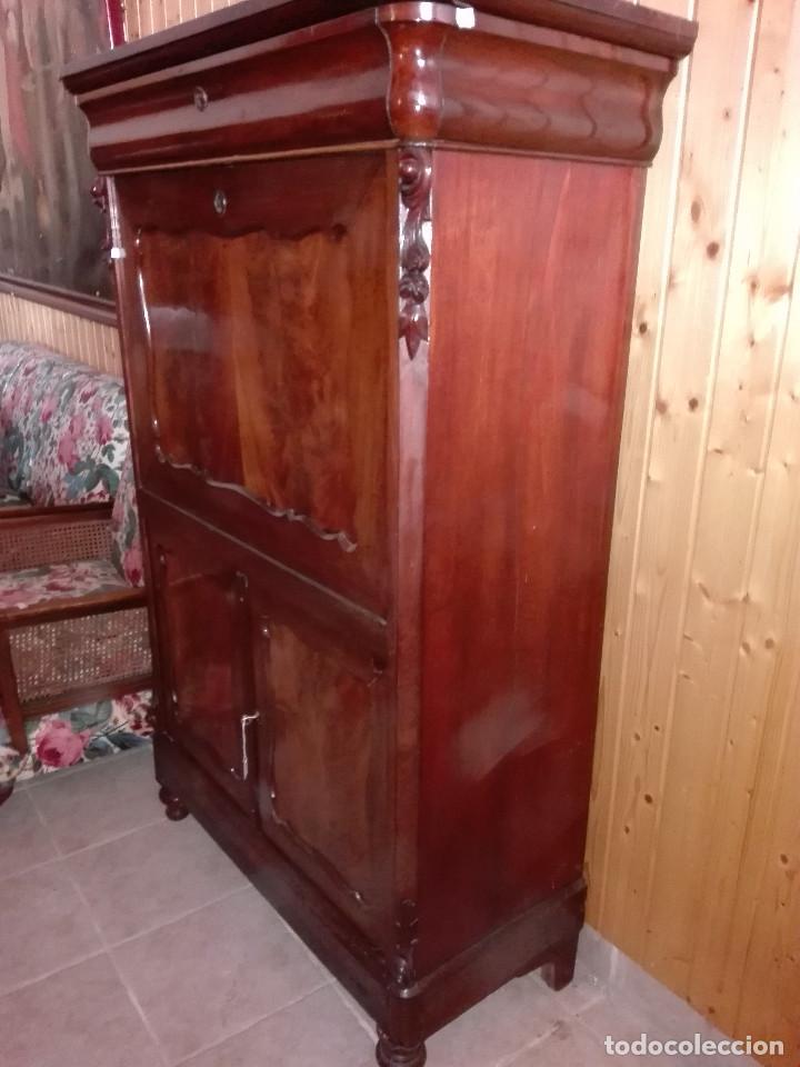 Antig&uuml;edades: GRAN ESCRITORIO ABATAN DE CAOBA - Foto 2