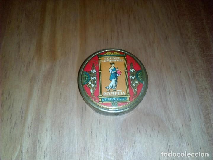 Antig&uuml;edades: Polvorera francesa esmaltada antigua - Foto 1