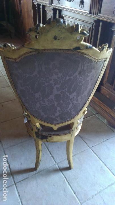 Antig&uuml;edades: SILLA DORADA DE ESTILO Y EPOCA ALFONSINA - Foto 2