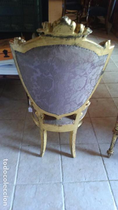 Antig&uuml;edades: SILLA DORADA DE ESTILO Y EPOCA ALFONSINA - Foto 2