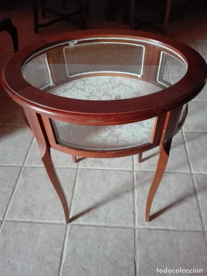 Antig&uuml;edades: MESA VITRINA INGLESA EXPOSITORA DE CAOBA - Foto 2