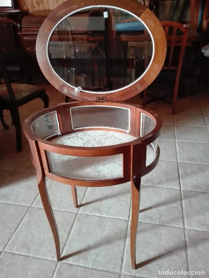 Antig&uuml;edades: MESA VITRINA INGLESA EXPOSITORA DE CAOBA - Foto 3