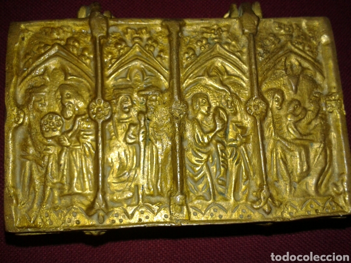 Antig&uuml;edades: ANTIGUO COFRE EN BRONCE - Foto 2