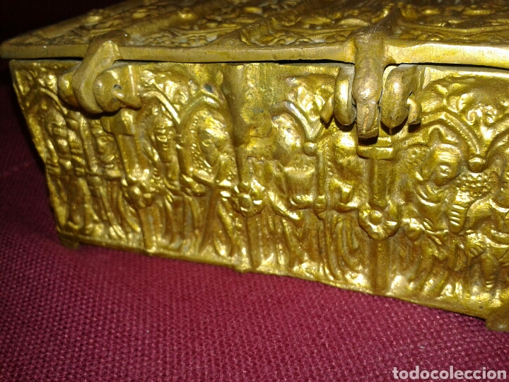 Antig&uuml;edades: ANTIGUO COFRE EN BRONCE - Foto 5