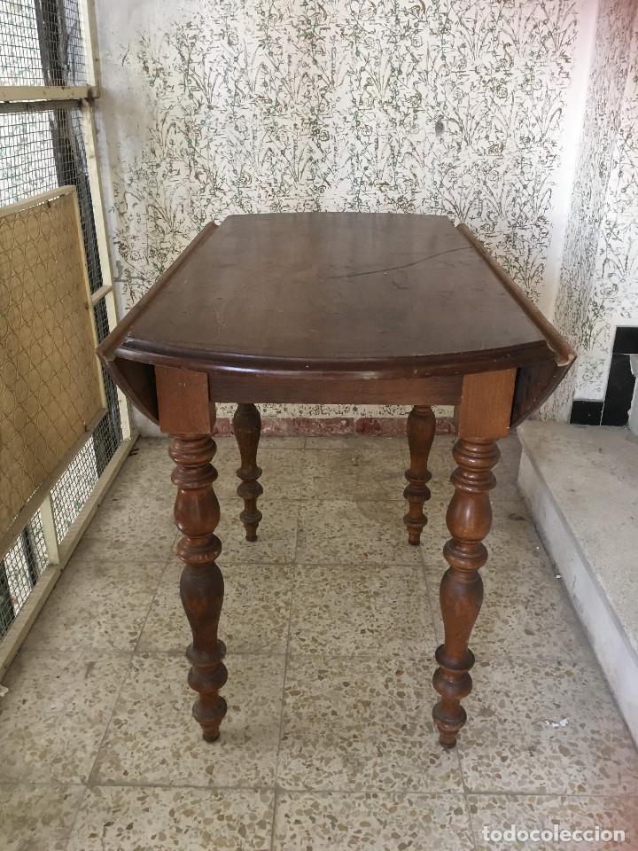 Antig&uuml;edades: MESA DE ALAS MADERA DE ROBLE - Foto 1