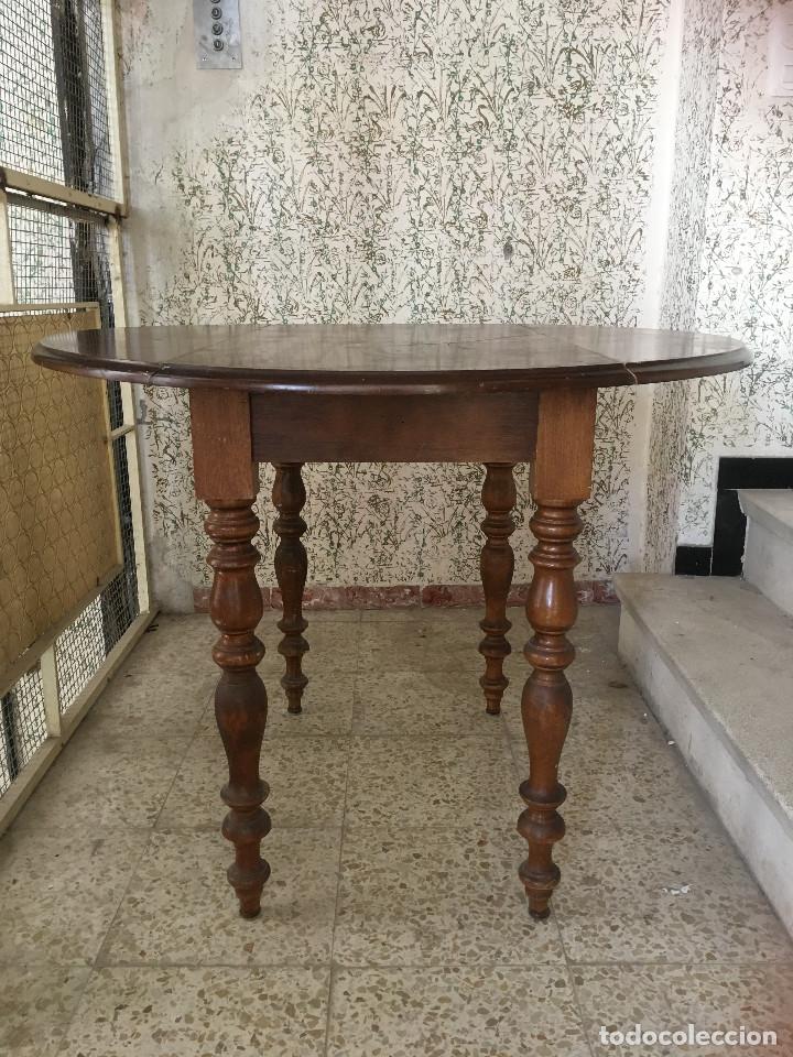 Antig&uuml;edades: MESA DE ALAS MADERA DE ROBLE - Foto 3