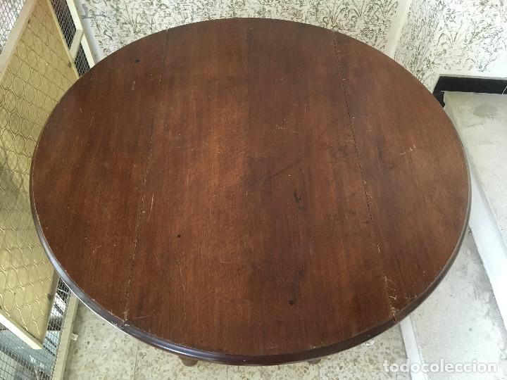 Antig&uuml;edades: MESA DE ALAS MADERA DE ROBLE - Foto 4