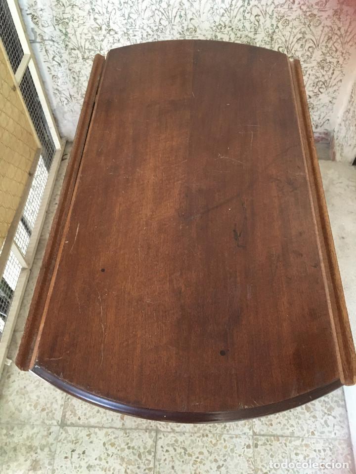 Antig&uuml;edades: MESA DE ALAS MADERA DE ROBLE - Foto 6