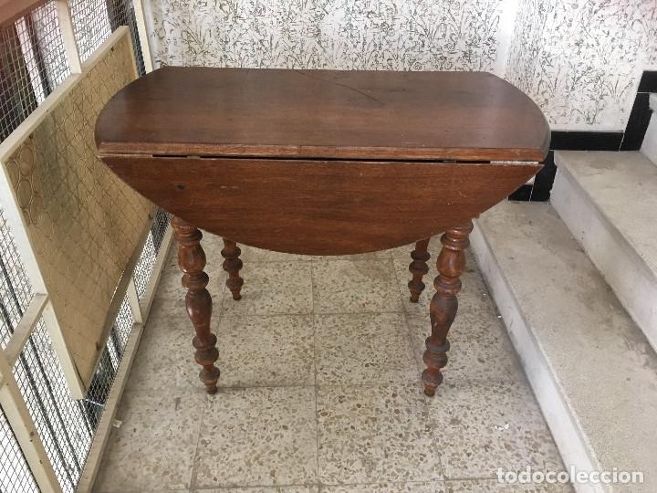 Antig&uuml;edades: MESA DE ALAS MADERA DE ROBLE - Foto 7