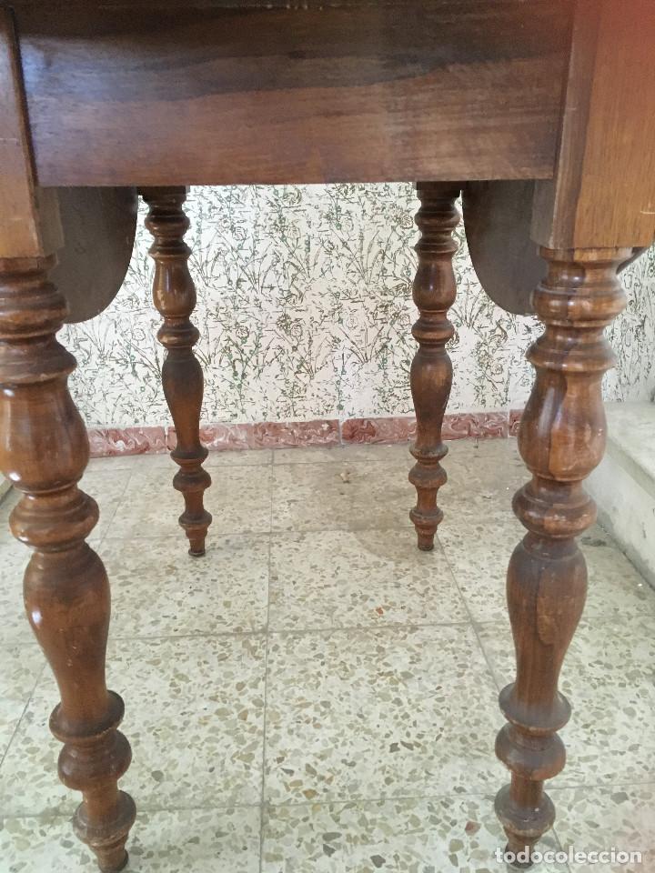 Antig&uuml;edades: MESA DE ALAS MADERA DE ROBLE - Foto 10