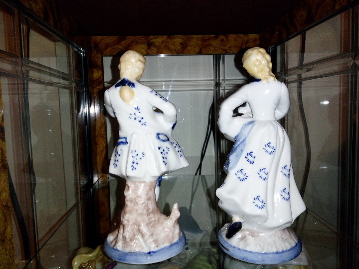 Antig&uuml;edades: Pareja porcelana - Foto 2